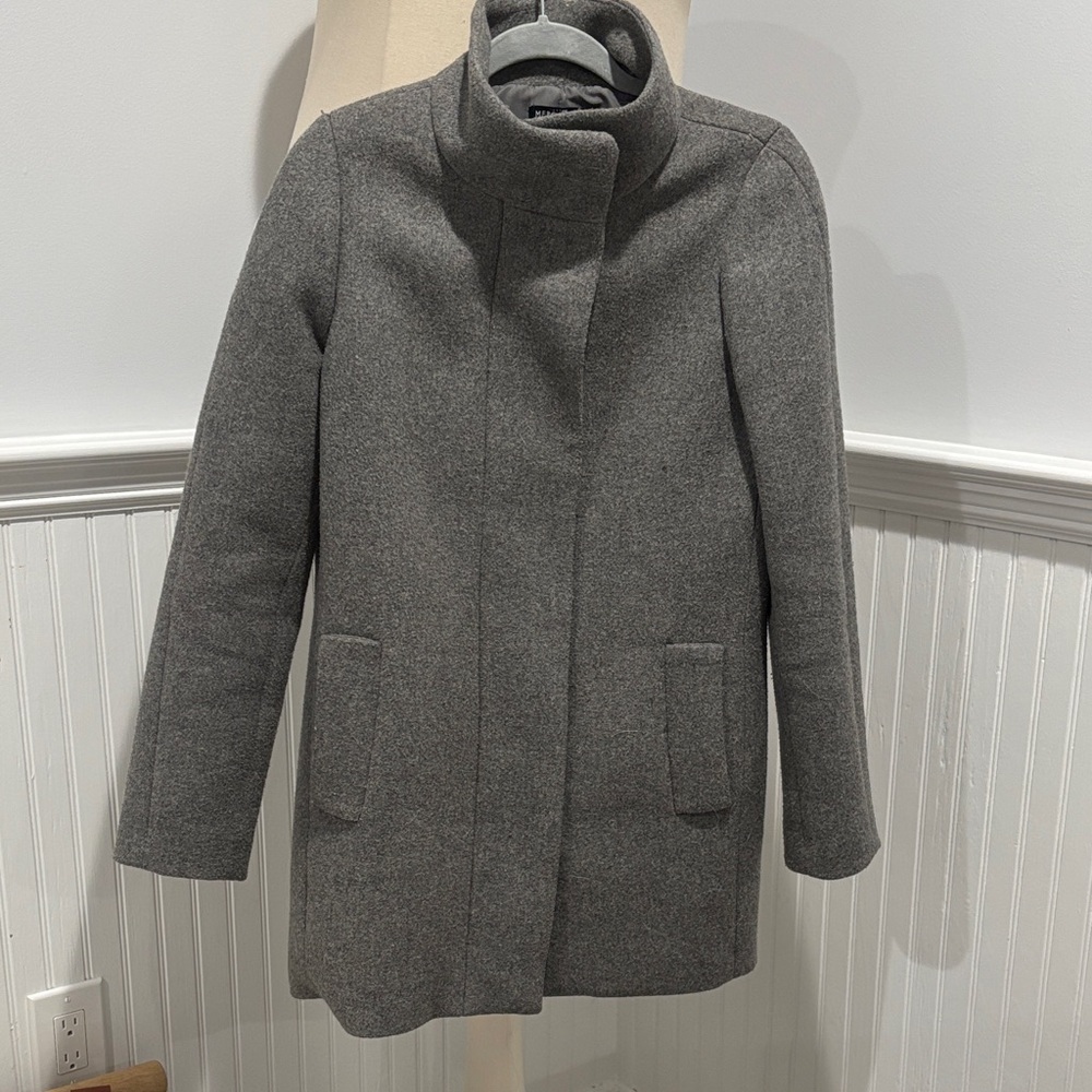 J. Crew Mercantile Women's Charcoal Pea Coat